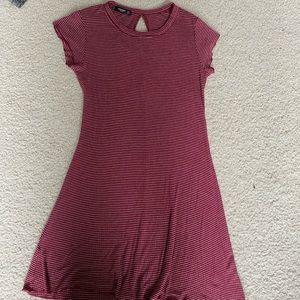 Mango Red and White striped mini dress size 4 (S)
